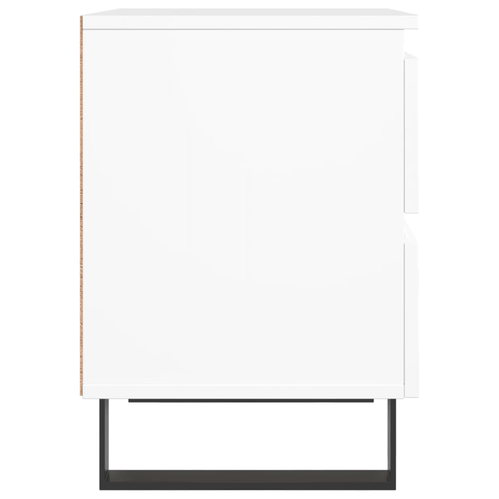 Bedside Cabinet White 40x35x50 cm Engineered Wood