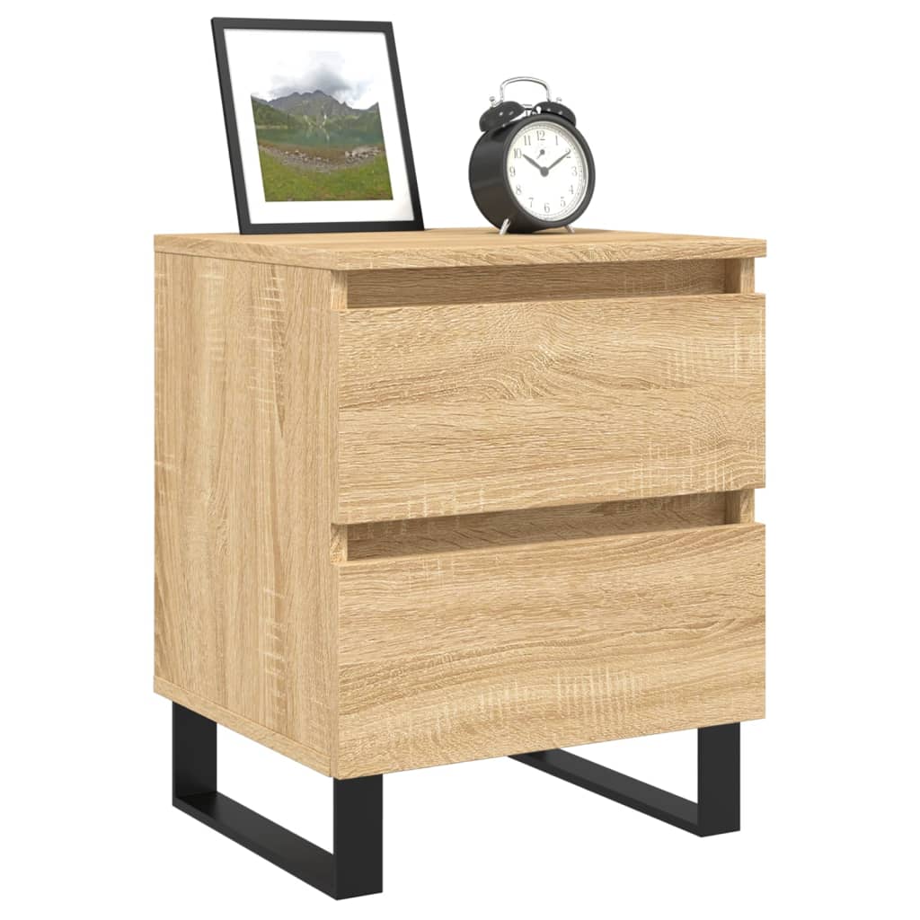 Bedside Cabinet Sonoma Oak 40x35x50 cm Engineered Wood