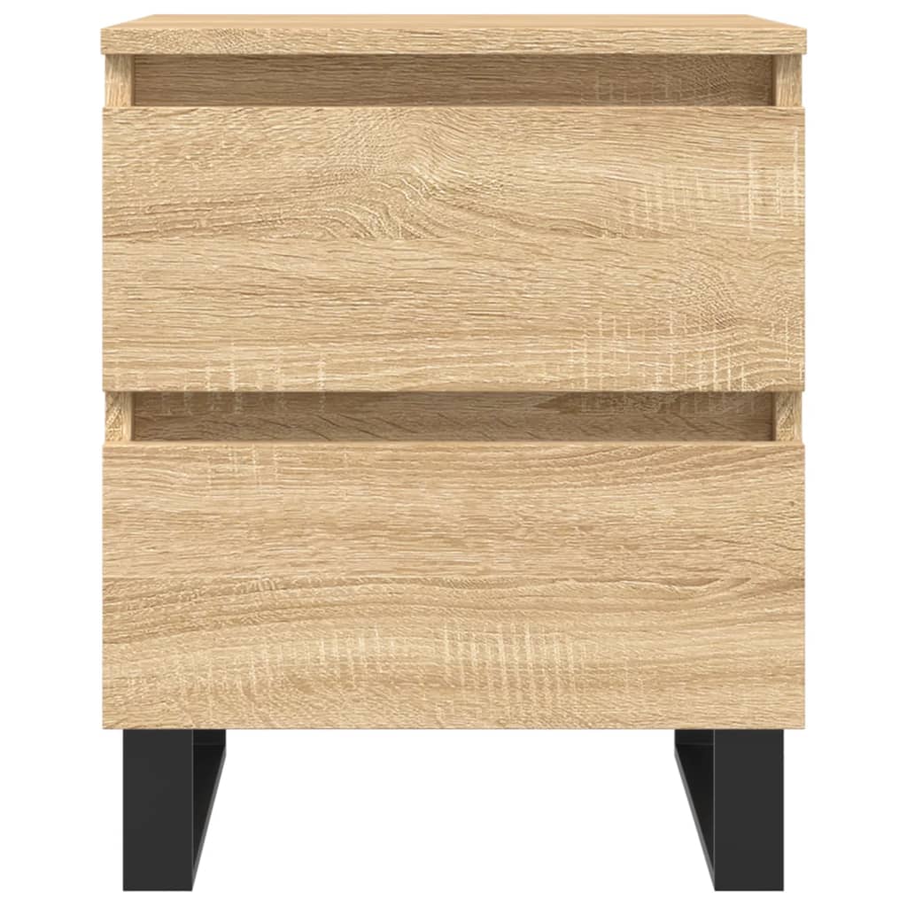 Bedside Cabinets 2 pcs Sonoma Oak 40x35x50 cm Engineered Wood