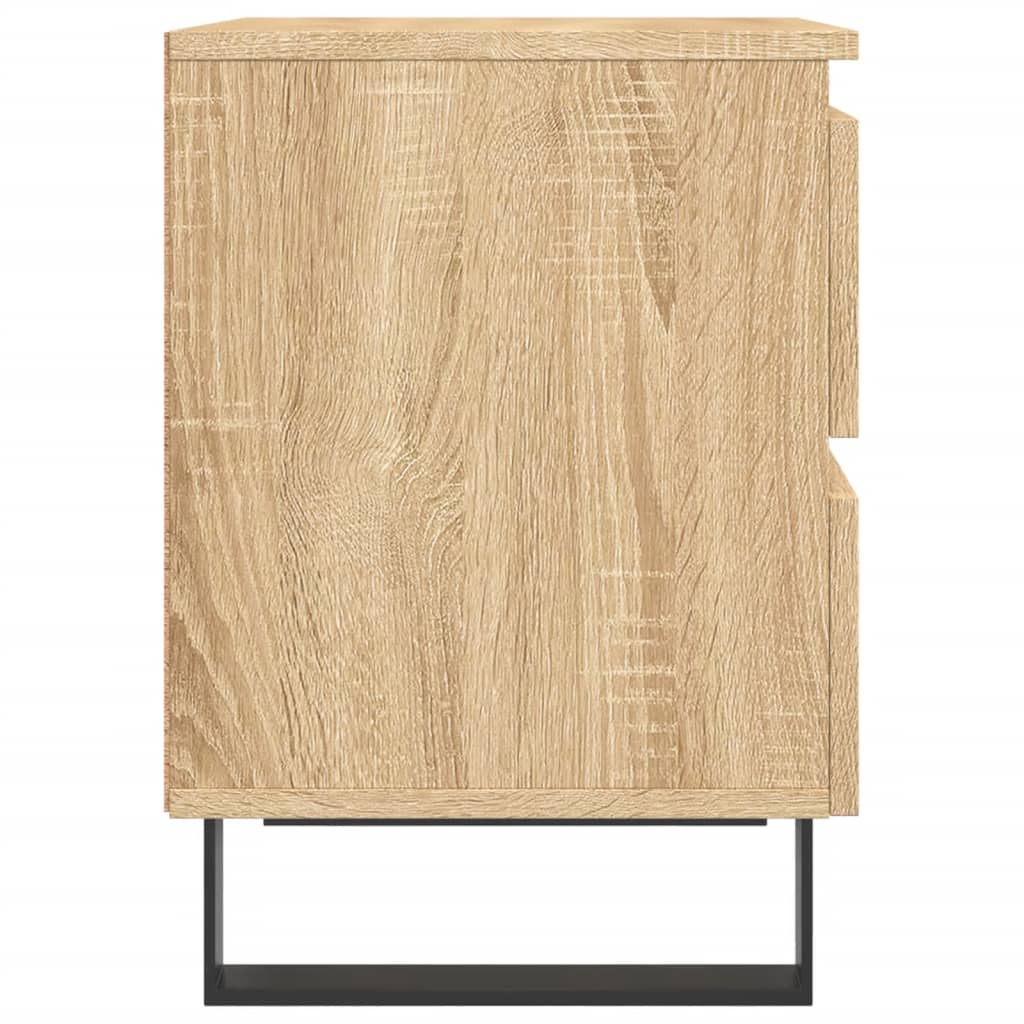 Bedside Cabinets 2 pcs Sonoma Oak 40x35x50 cm Engineered Wood