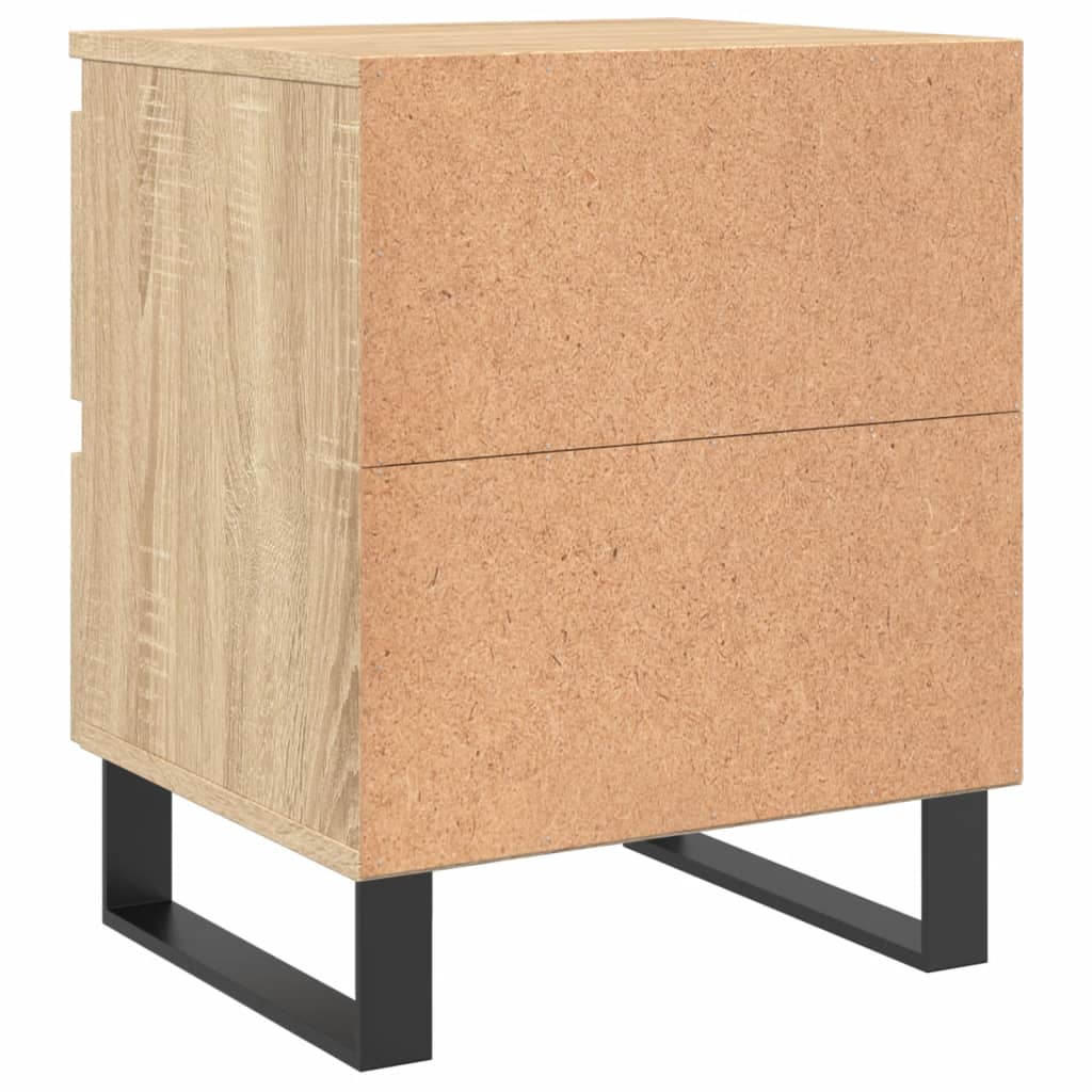 Bedside Cabinets 2 pcs Sonoma Oak 40x35x50 cm Engineered Wood