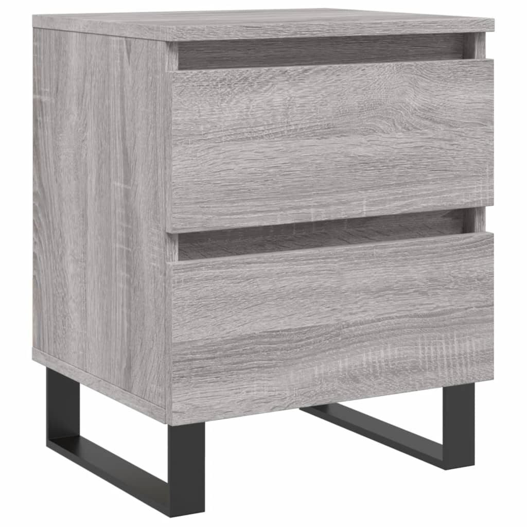 Bedside Cabinet Grey Sonoma 40x35x50 cm Engineered Wood