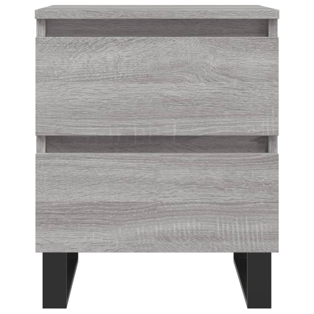 Bedside Cabinet Grey Sonoma 40x35x50 cm Engineered Wood