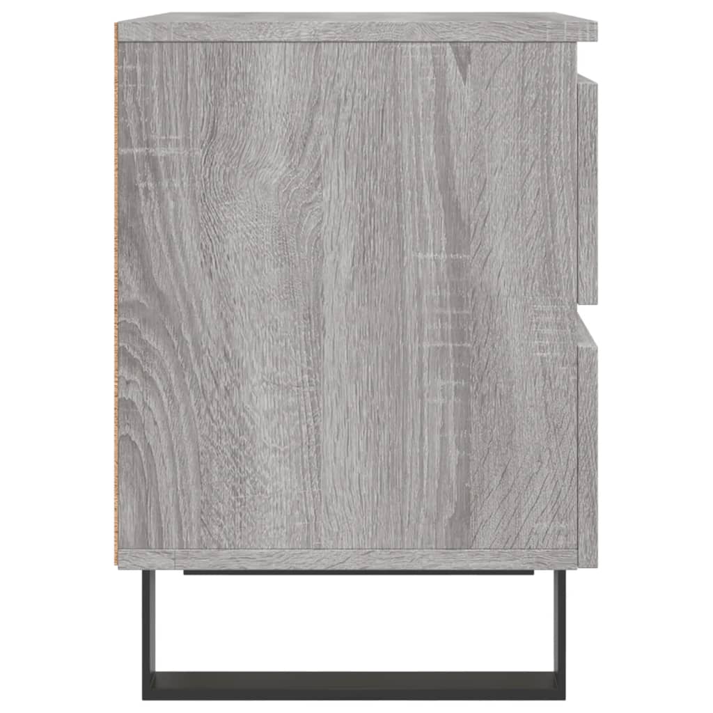 Bedside Cabinet Grey Sonoma 40x35x50 cm Engineered Wood