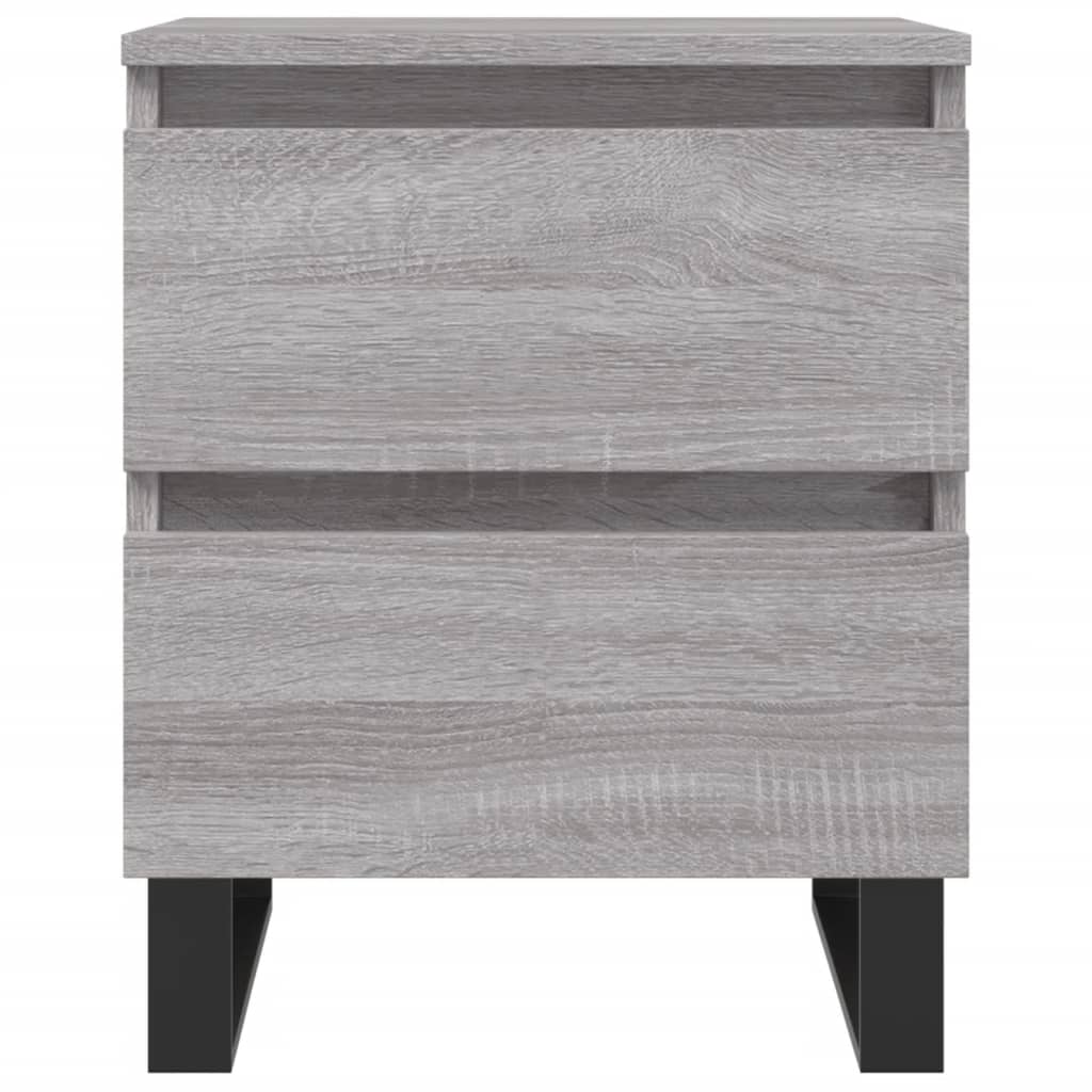Bedside Cabinets 2 pcs Grey Sonoma 40x35x50 cm Engineered Wood