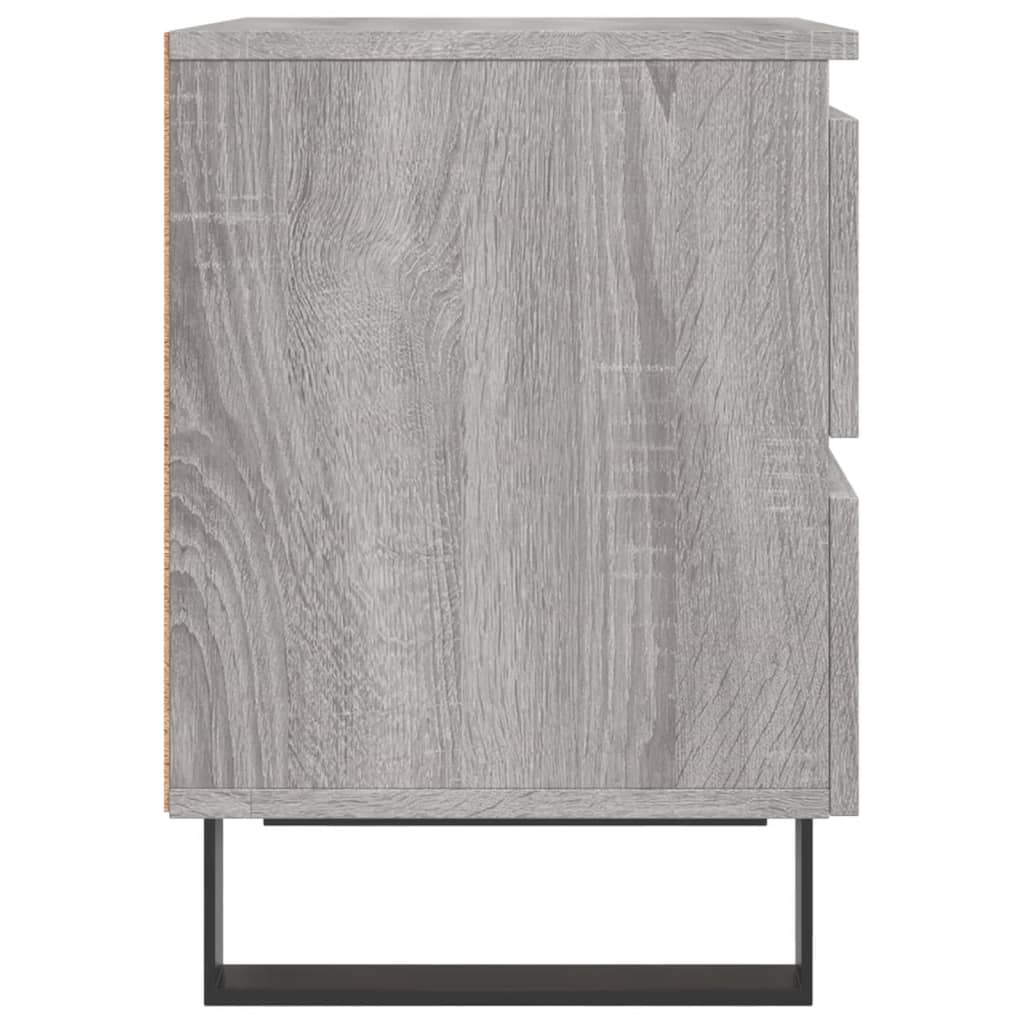 Bedside Cabinets 2 pcs Grey Sonoma 40x35x50 cm Engineered Wood