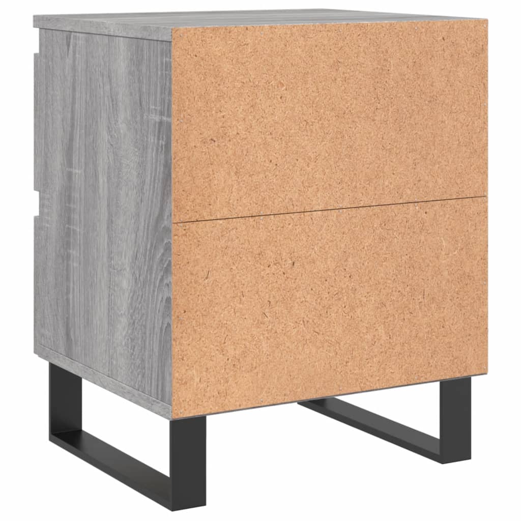 Bedside Cabinets 2 pcs Grey Sonoma 40x35x50 cm Engineered Wood