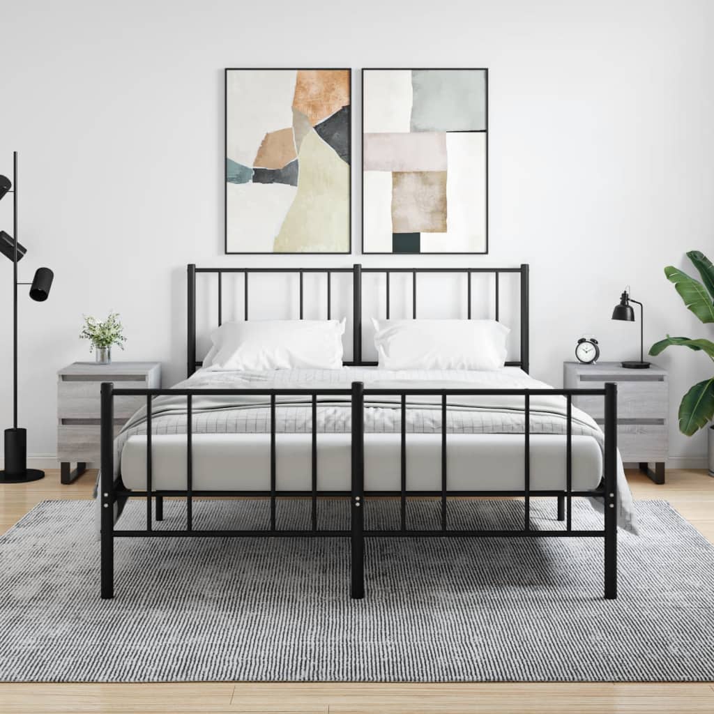 Bedside Cabinets 2 pcs Grey Sonoma 40x35x50 cm Engineered Wood