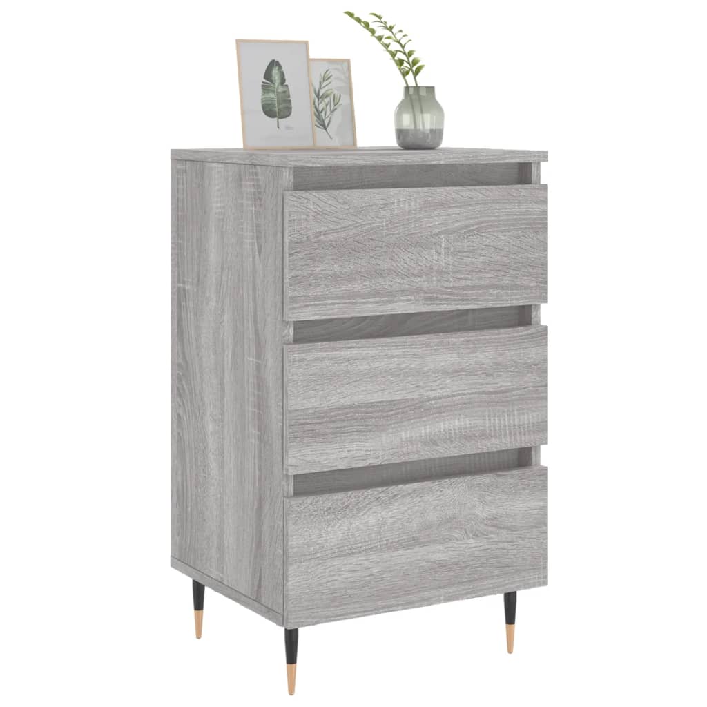 Bedside Cabinets 2 pcs Grey Sonoma 40x35x69 cm Engineered Wood