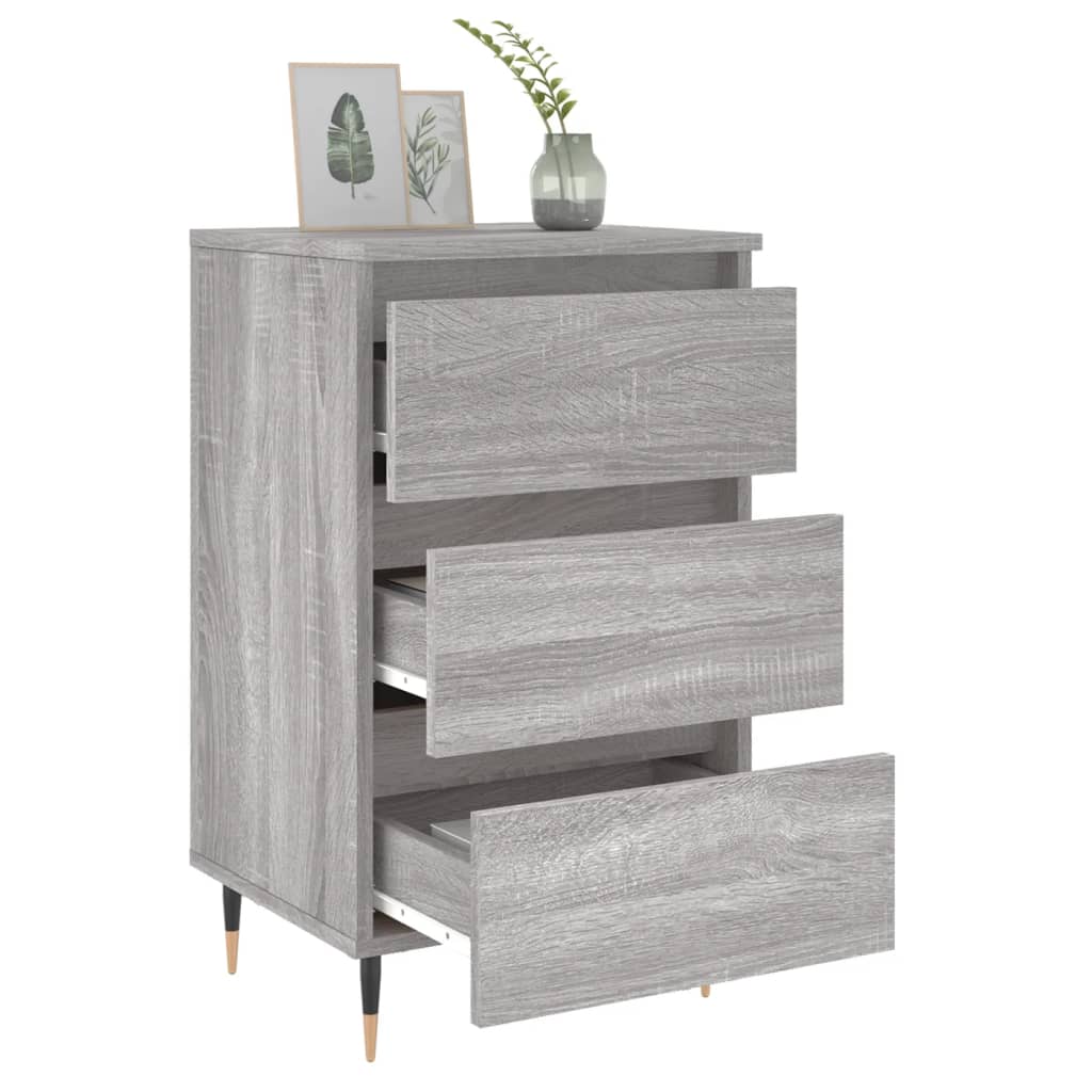 Bedside Cabinets 2 pcs Grey Sonoma 40x35x69 cm Engineered Wood