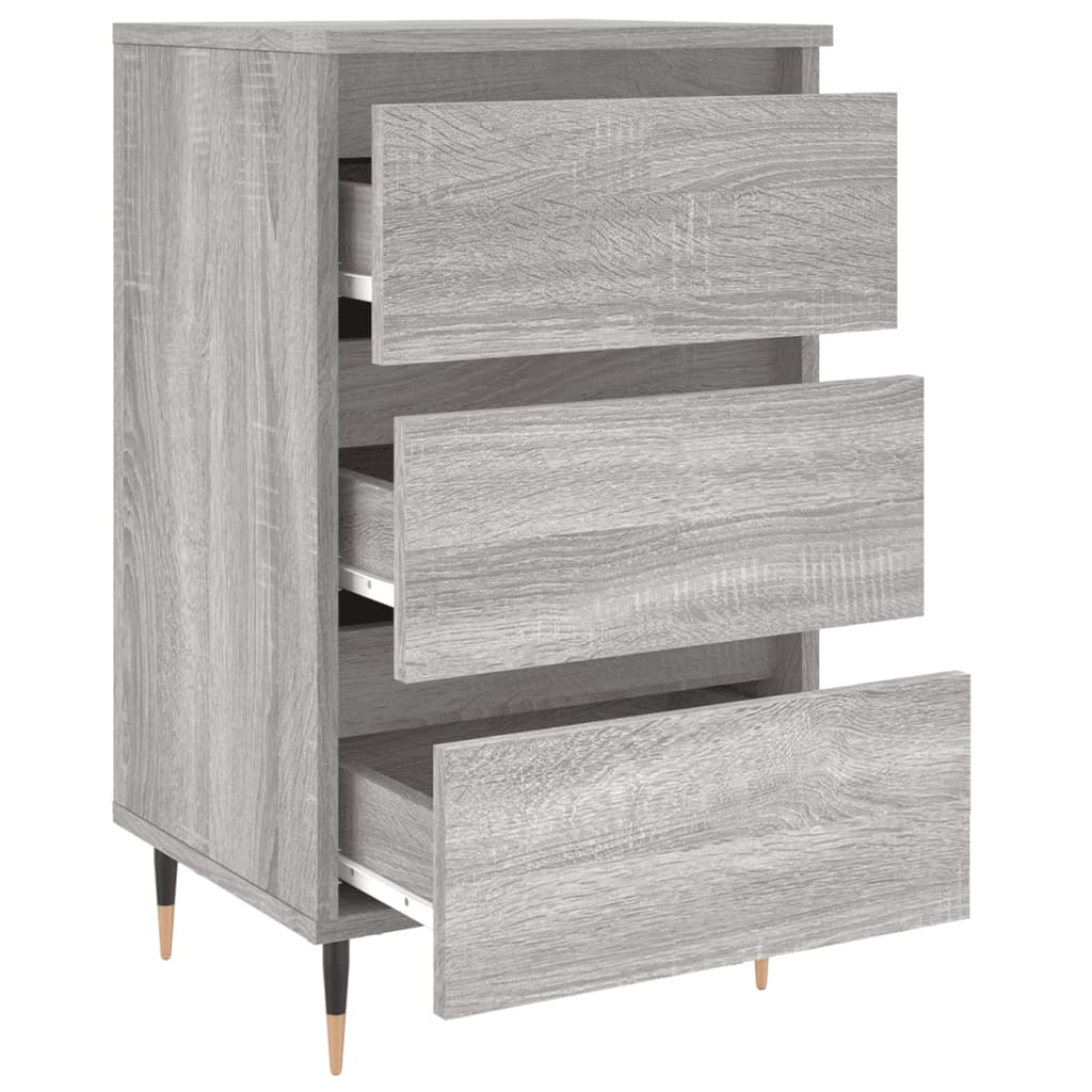 Bedside Cabinets 2 pcs Grey Sonoma 40x35x69 cm Engineered Wood