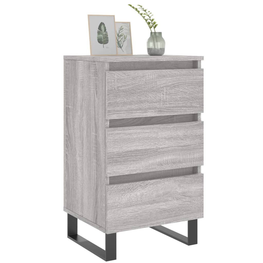Bedside Cabinets 2 pcs Grey Sonoma 40x35x69 cm Engineered Wood