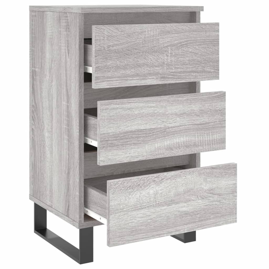 Bedside Cabinets 2 pcs Grey Sonoma 40x35x69 cm Engineered Wood