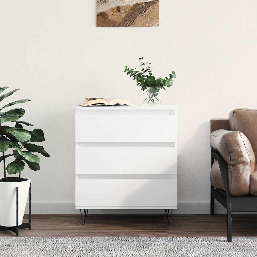 Sideboard White 60x35x70 cm Engineered Wood