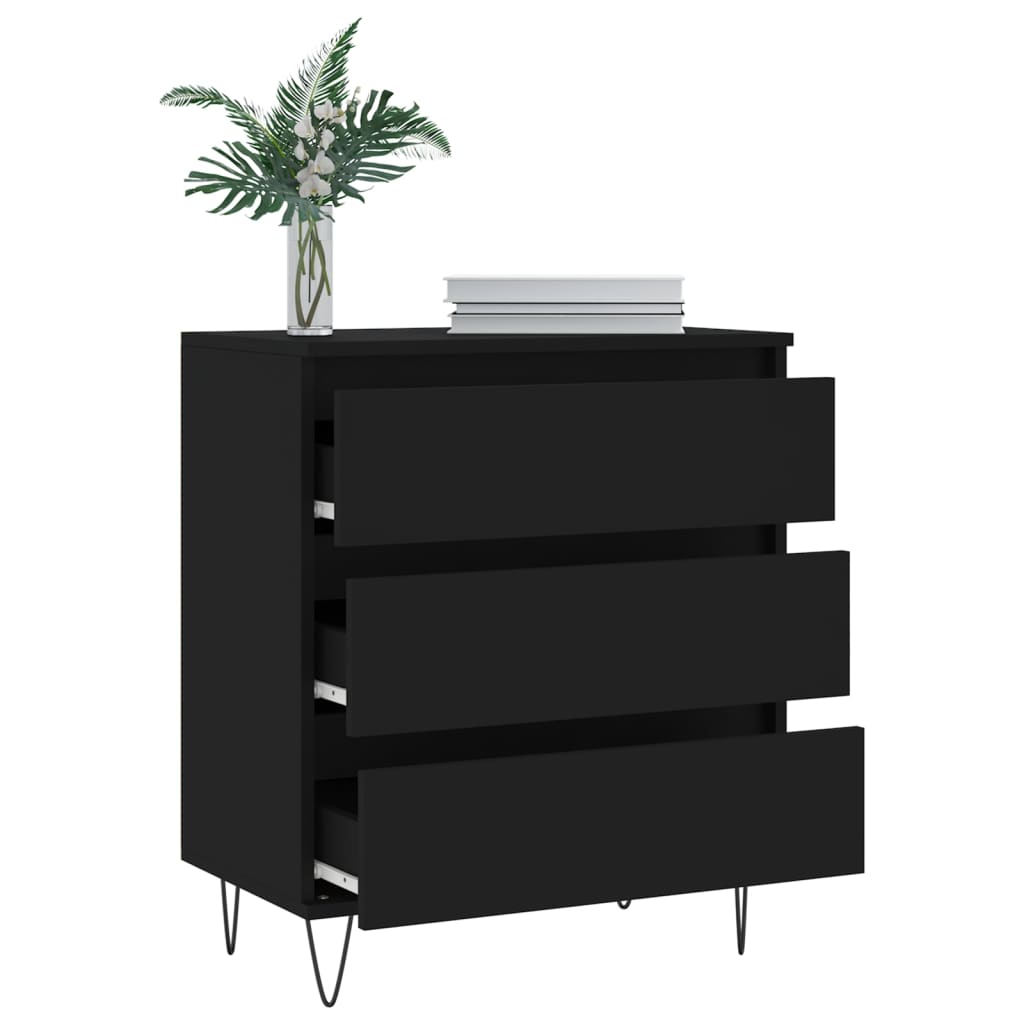 Sideboard Black 60x35x70 cm Engineered Wood