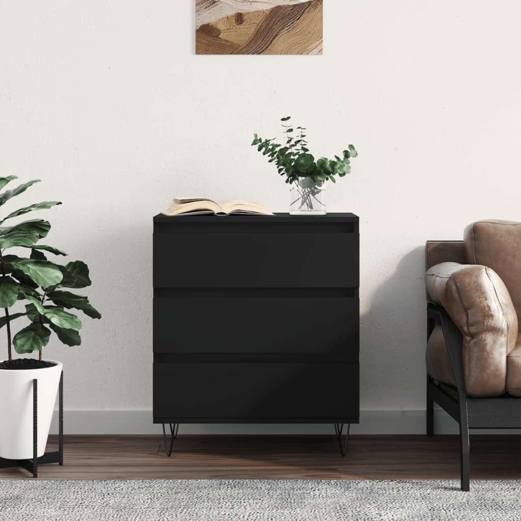 Sideboard Black 60x35x70 cm Engineered Wood