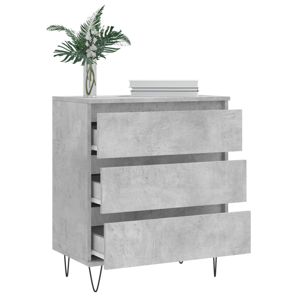Sideboard Concrete Grey 60x35x70 cm Engineered Wood