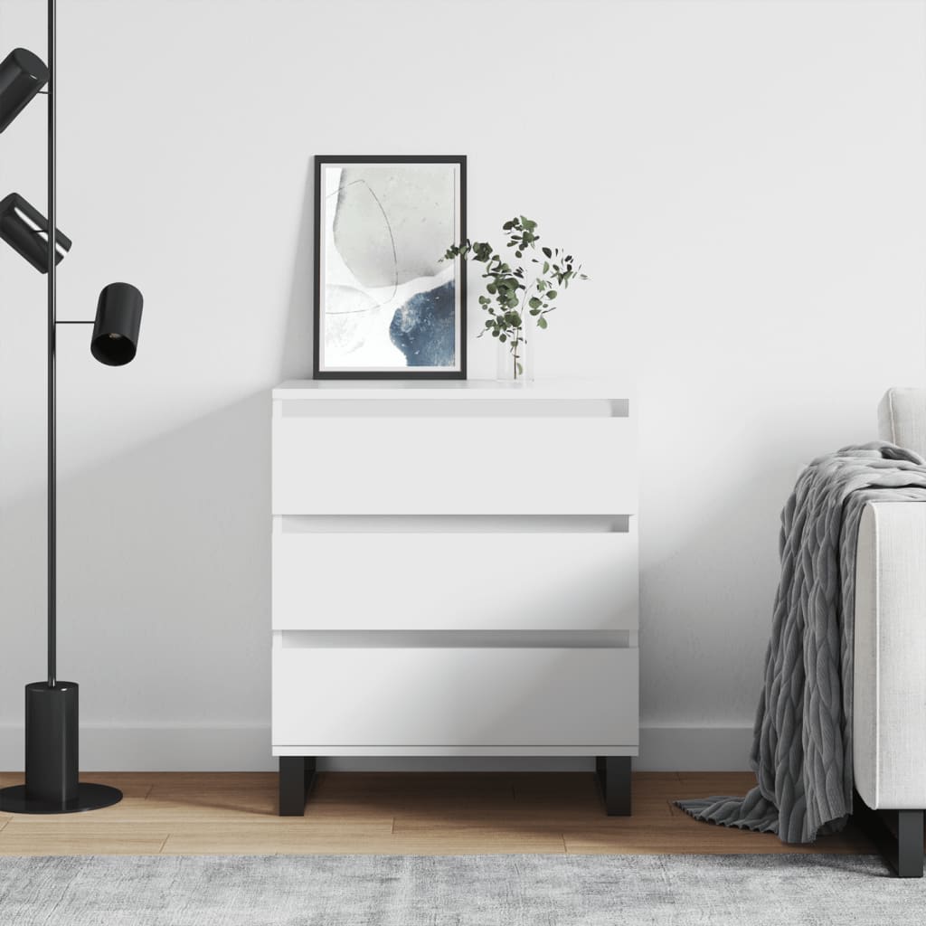 Sideboard White 60x35x70 cm Engineered Wood