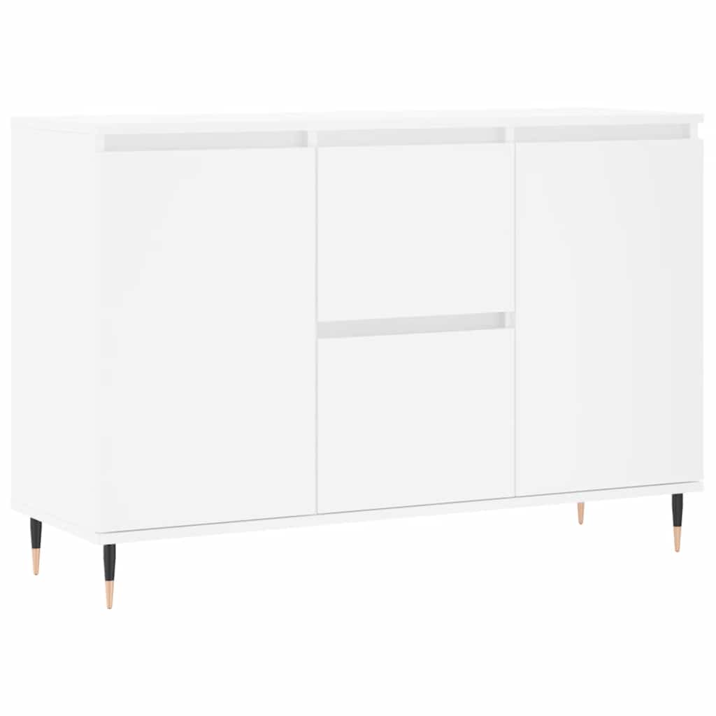 Sideboard White 101.5x35x70 cm Engineered Wood