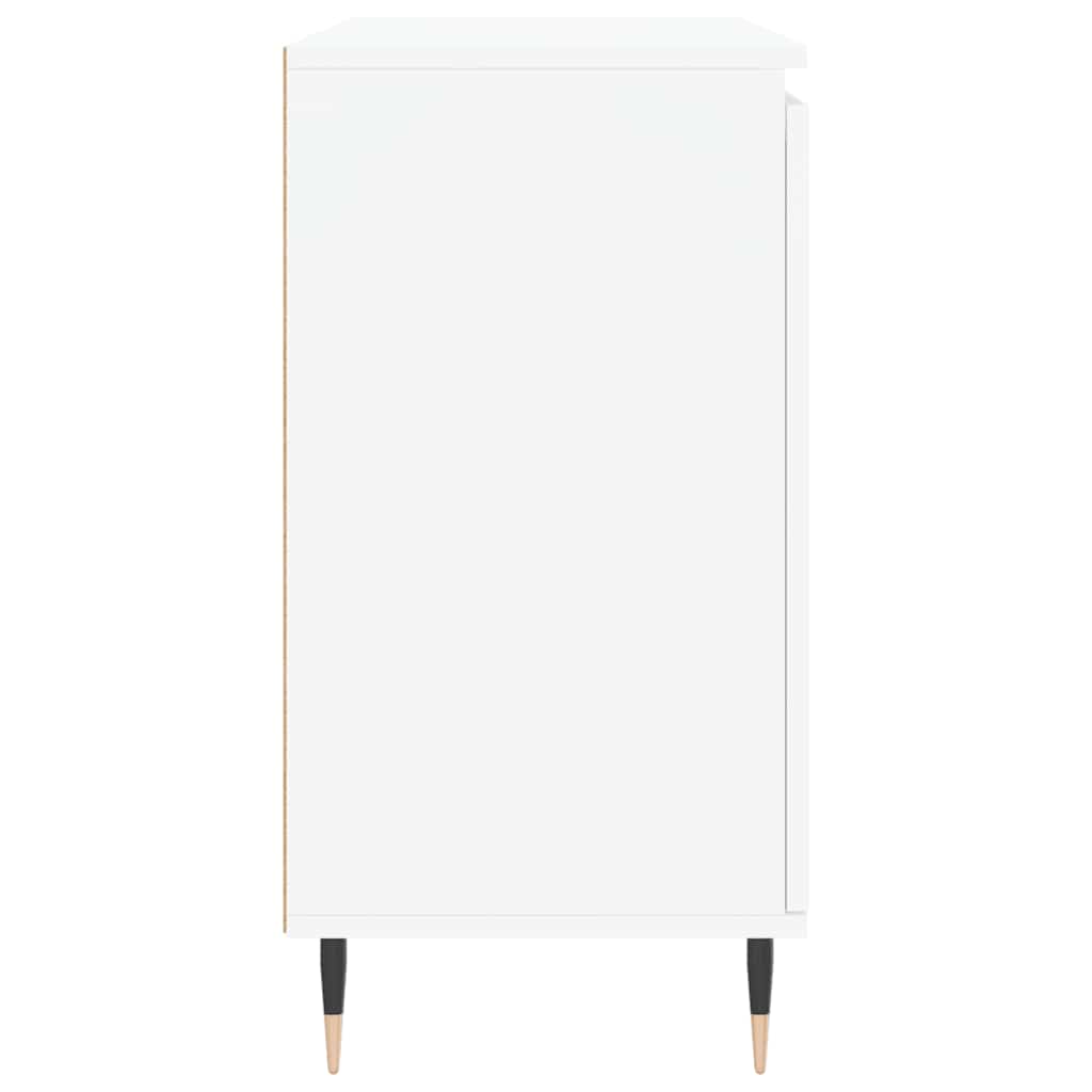 Sideboard White 101.5x35x70 cm Engineered Wood