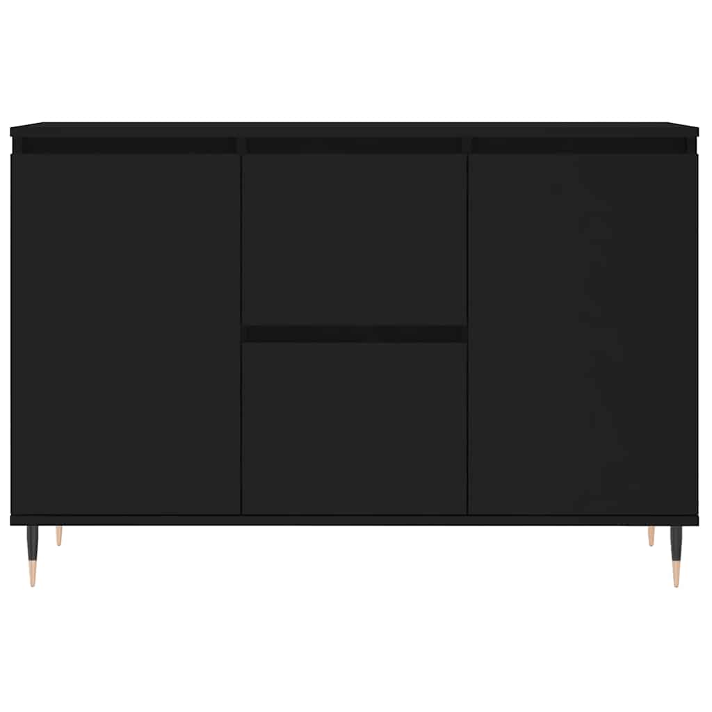 Sideboard Black 101.5x35x70 cm Engineered Wood
