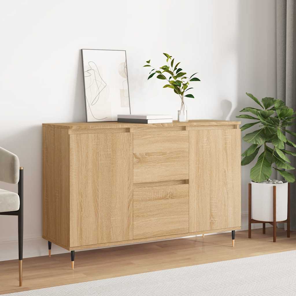 Sideboard Sonoma Oak 101.5x35x70 cm Engineered Wood