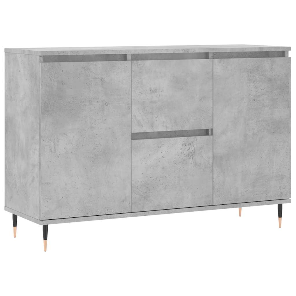 Sideboard Concrete Grey 101.5x35x70 cm Engineered Wood