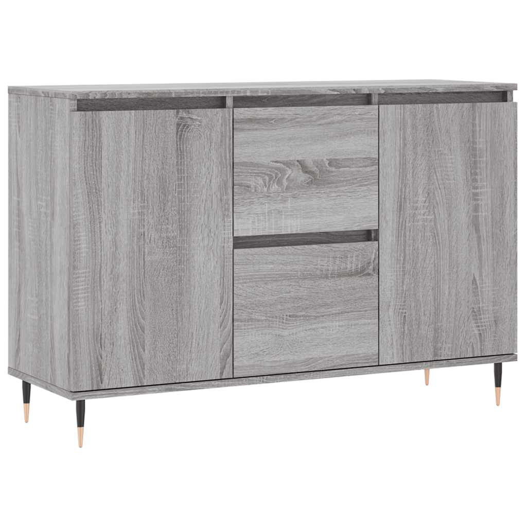 Sideboard Grey Sonoma 101.5x35x70 cm Engineered Wood