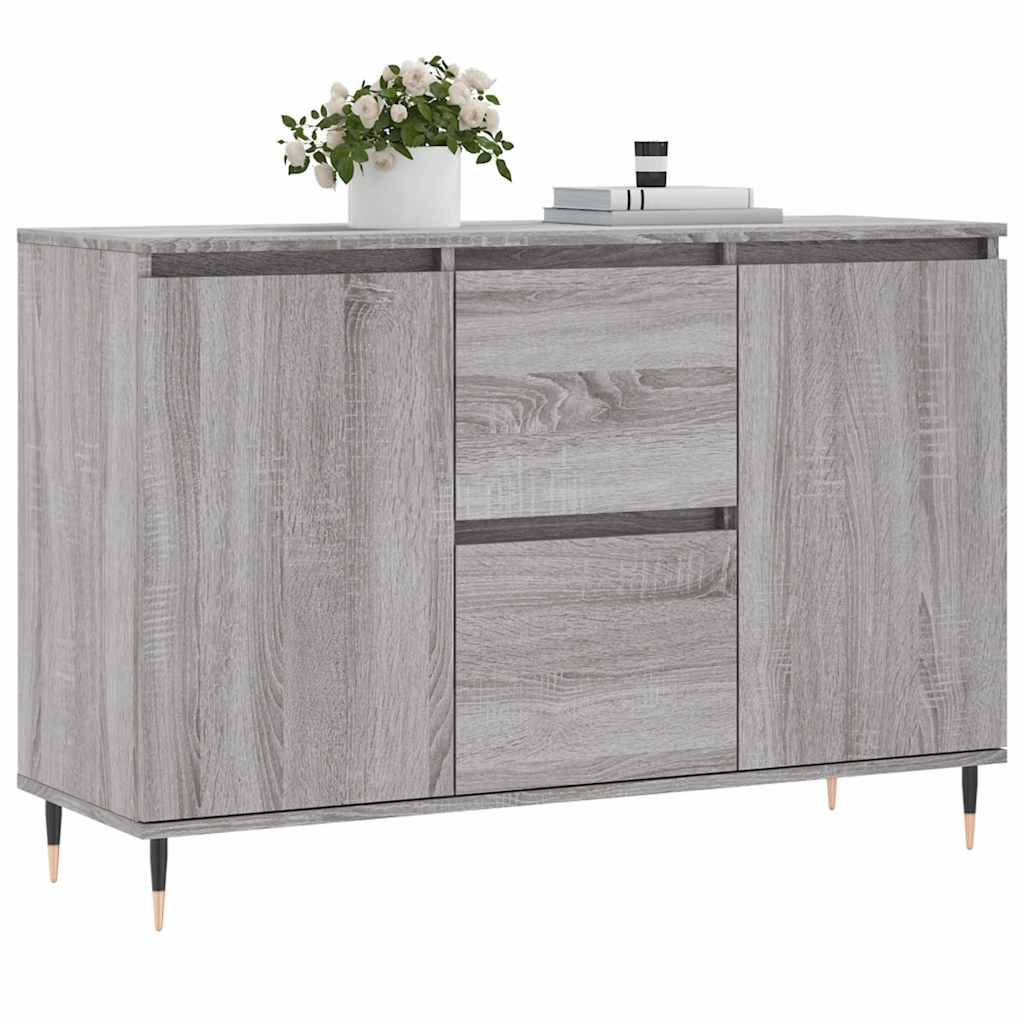 Sideboard Grey Sonoma 101.5x35x70 cm Engineered Wood