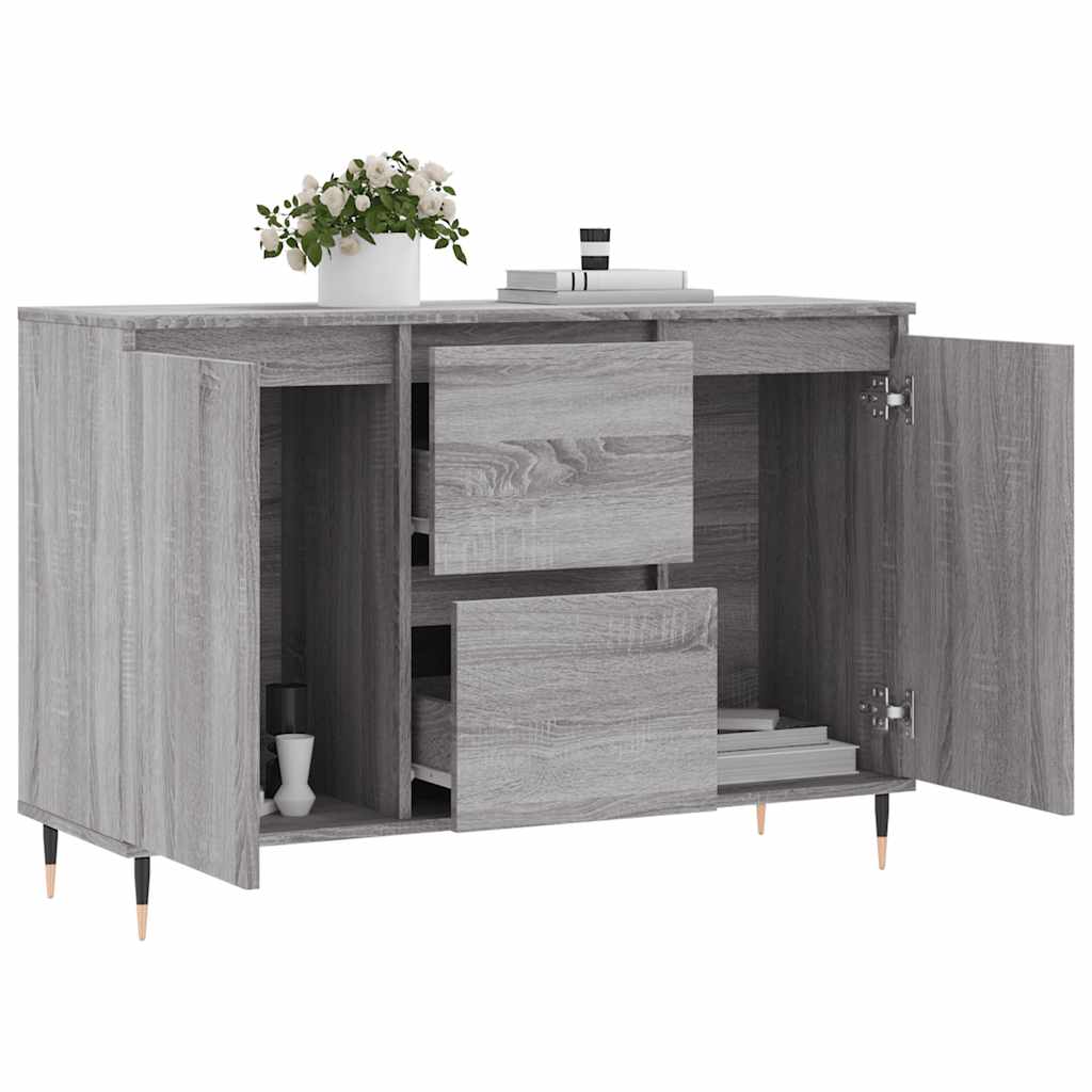 Sideboard Grey Sonoma 101.5x35x70 cm Engineered Wood