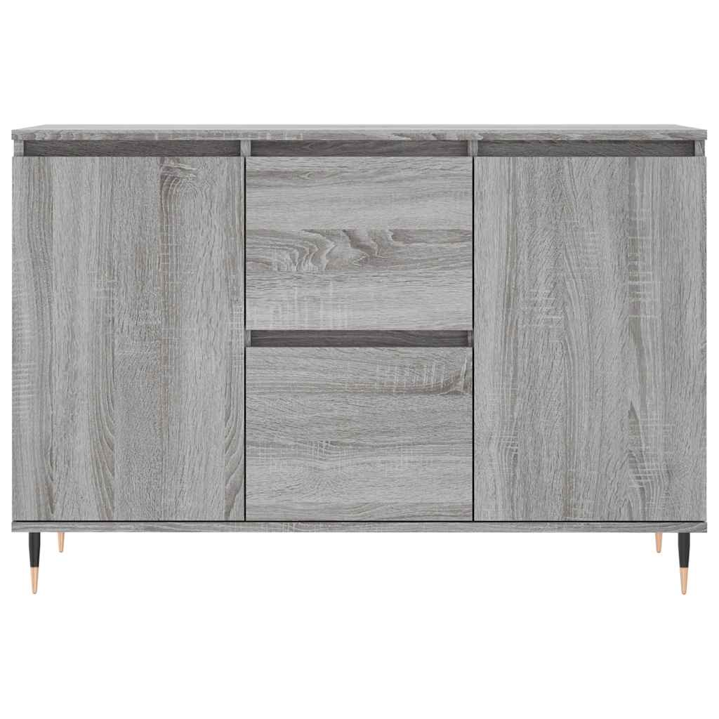 Sideboard Grey Sonoma 101.5x35x70 cm Engineered Wood