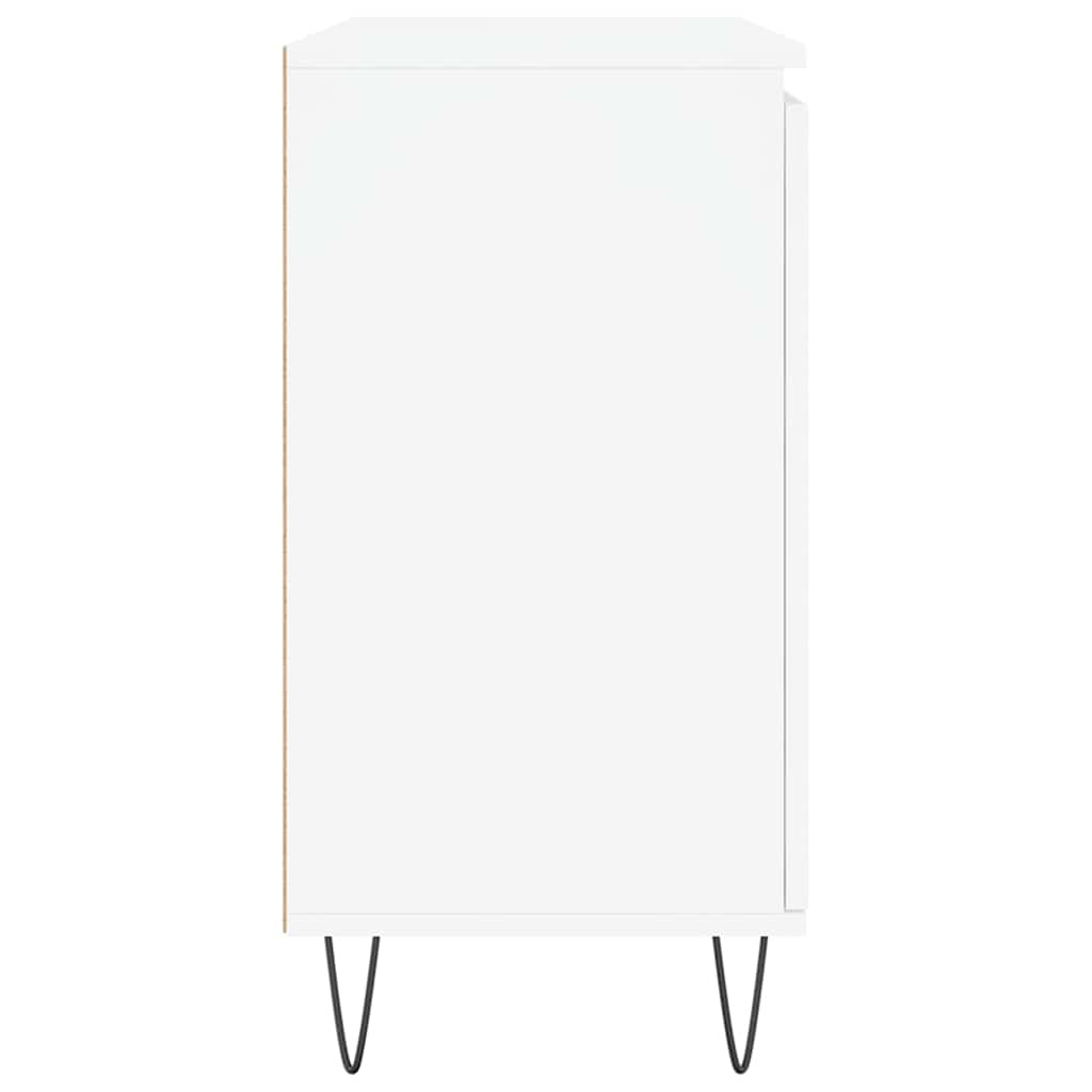 Sideboard White 101.5x35x70 cm Engineered Wood