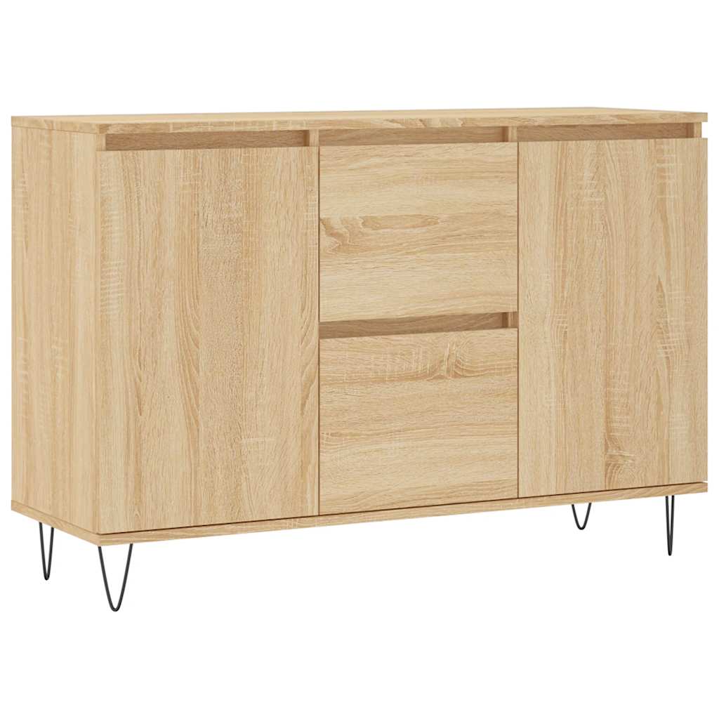 Sideboard Sonoma Oak 101.5x35x70 cm Engineered Wood