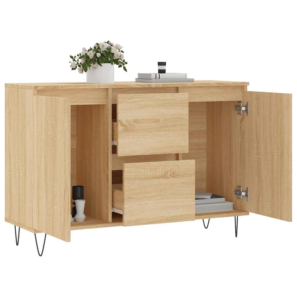 Sideboard Sonoma Oak 101.5x35x70 cm Engineered Wood