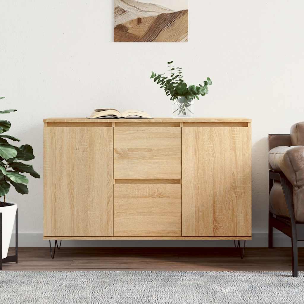 Sideboard Sonoma Oak 101.5x35x70 cm Engineered Wood