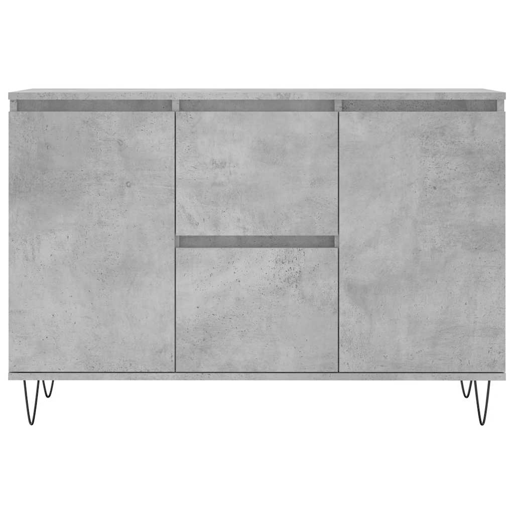 Sideboard Concrete Grey 101.5x35x70 cm Engineered Wood