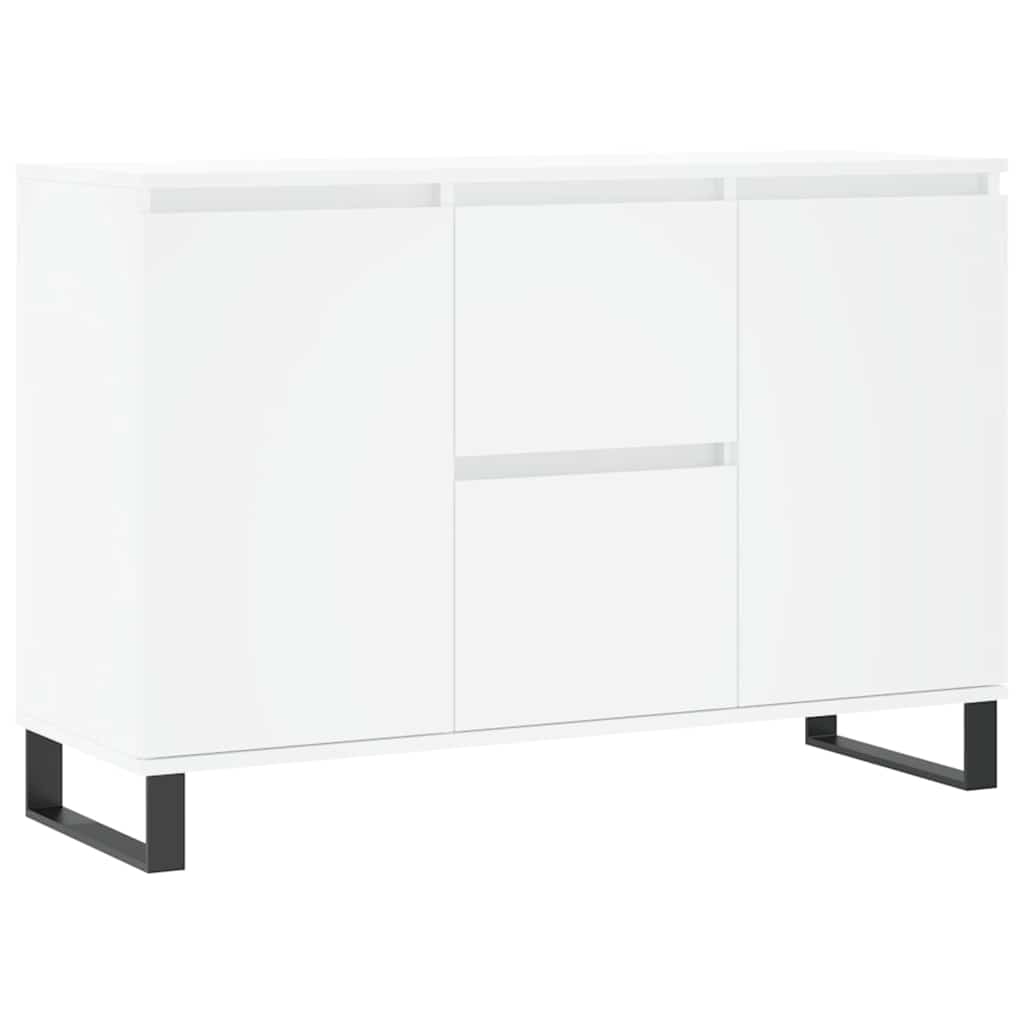 Sideboard White 101.5x35x70 cm Engineered Wood