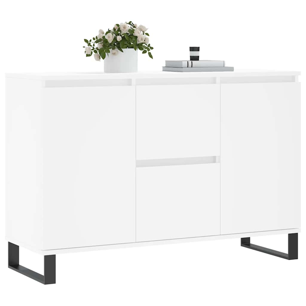 Sideboard White 101.5x35x70 cm Engineered Wood