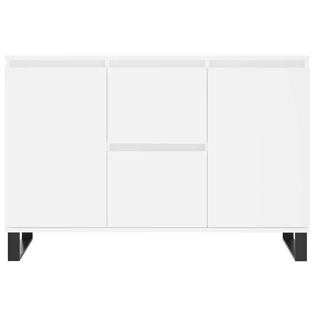 Sideboard White 101.5x35x70 cm Engineered Wood