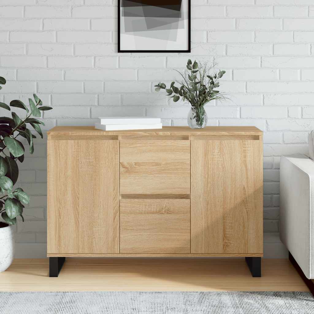 Sideboard Sonoma Oak 101.5x35x70 cm Engineered Wood
