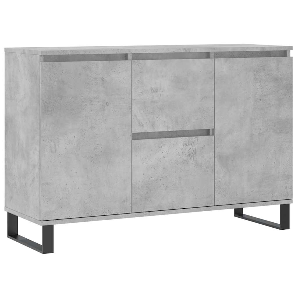 Sideboard Concrete Grey 101.5x35x70 cm Engineered Wood