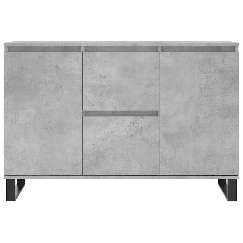 Sideboard Concrete Grey 101.5x35x70 cm Engineered Wood