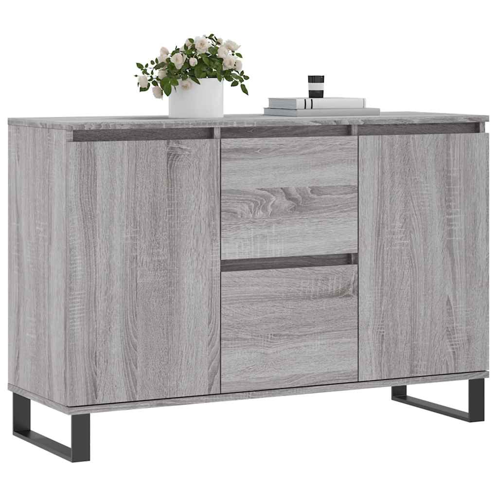 Sideboard Grey Sonoma 101.5x35x70 cm Engineered Wood