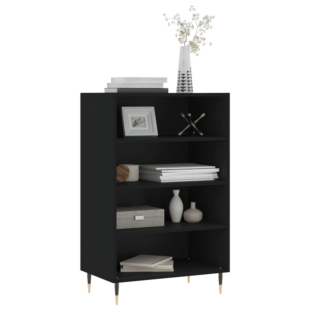 Highboard Black 57x35x90 cm Engineered Wood
