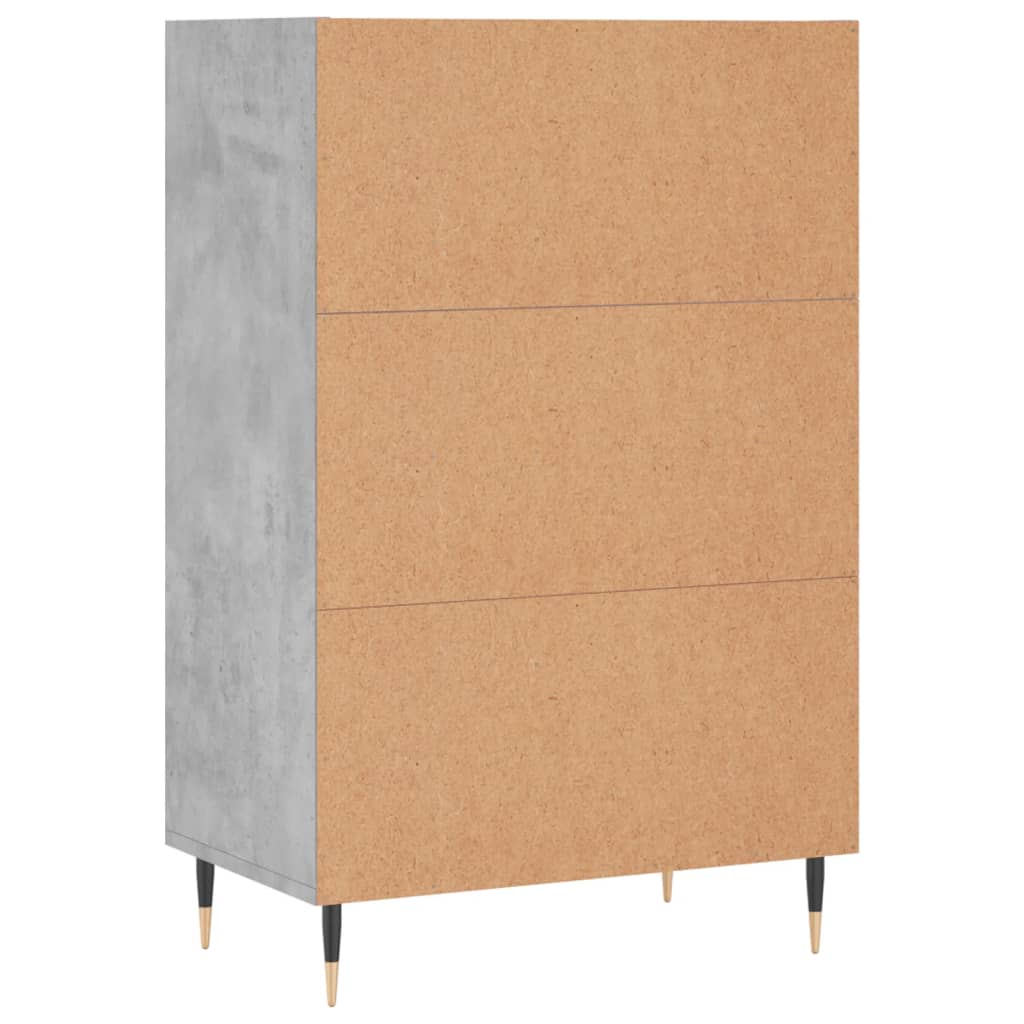 Highboard Concrete Grey 57x35x90 cm Engineered Wood