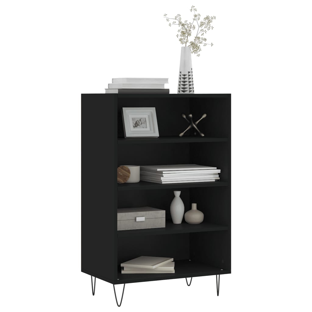Highboard Black 57x35x90 cm Engineered Wood