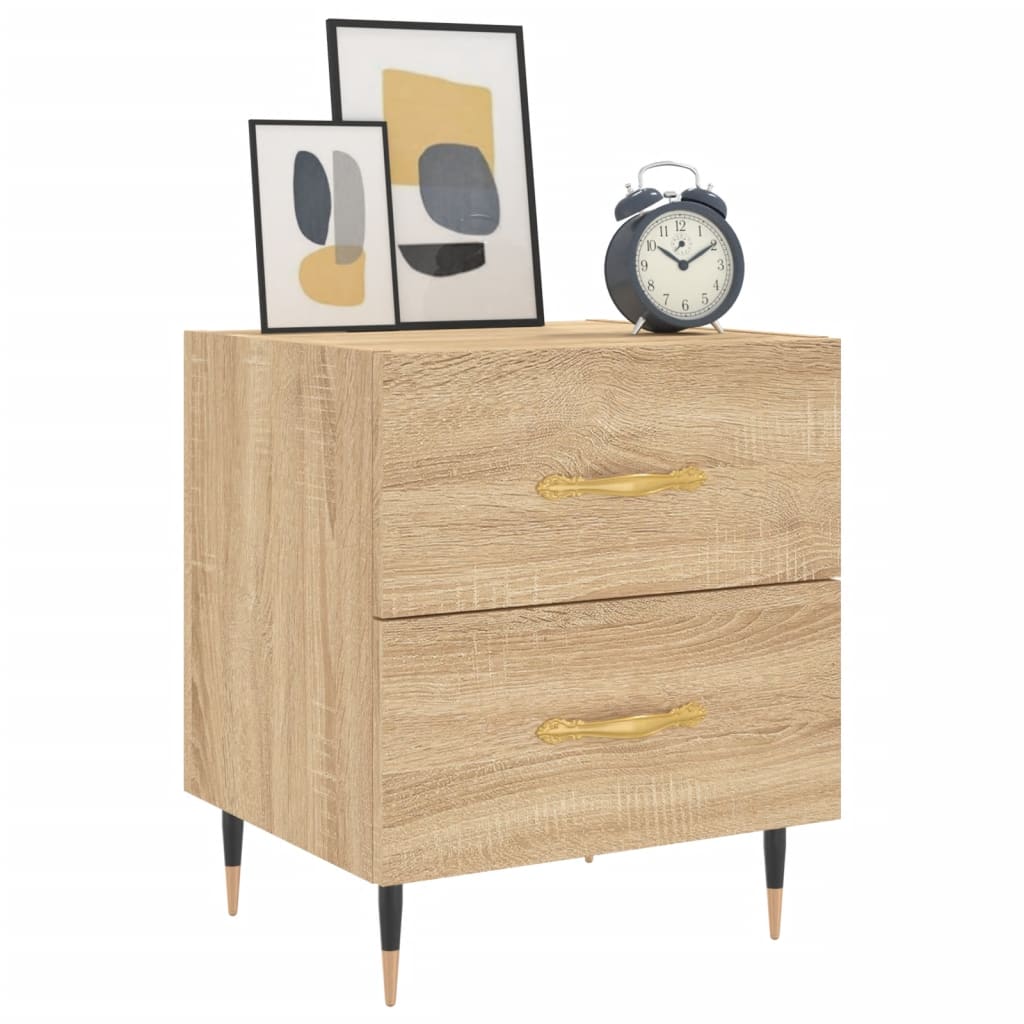 Bedside Cabinets 2 pcs Sonoma Oak 40x35x47.5 cm Engineered Wood