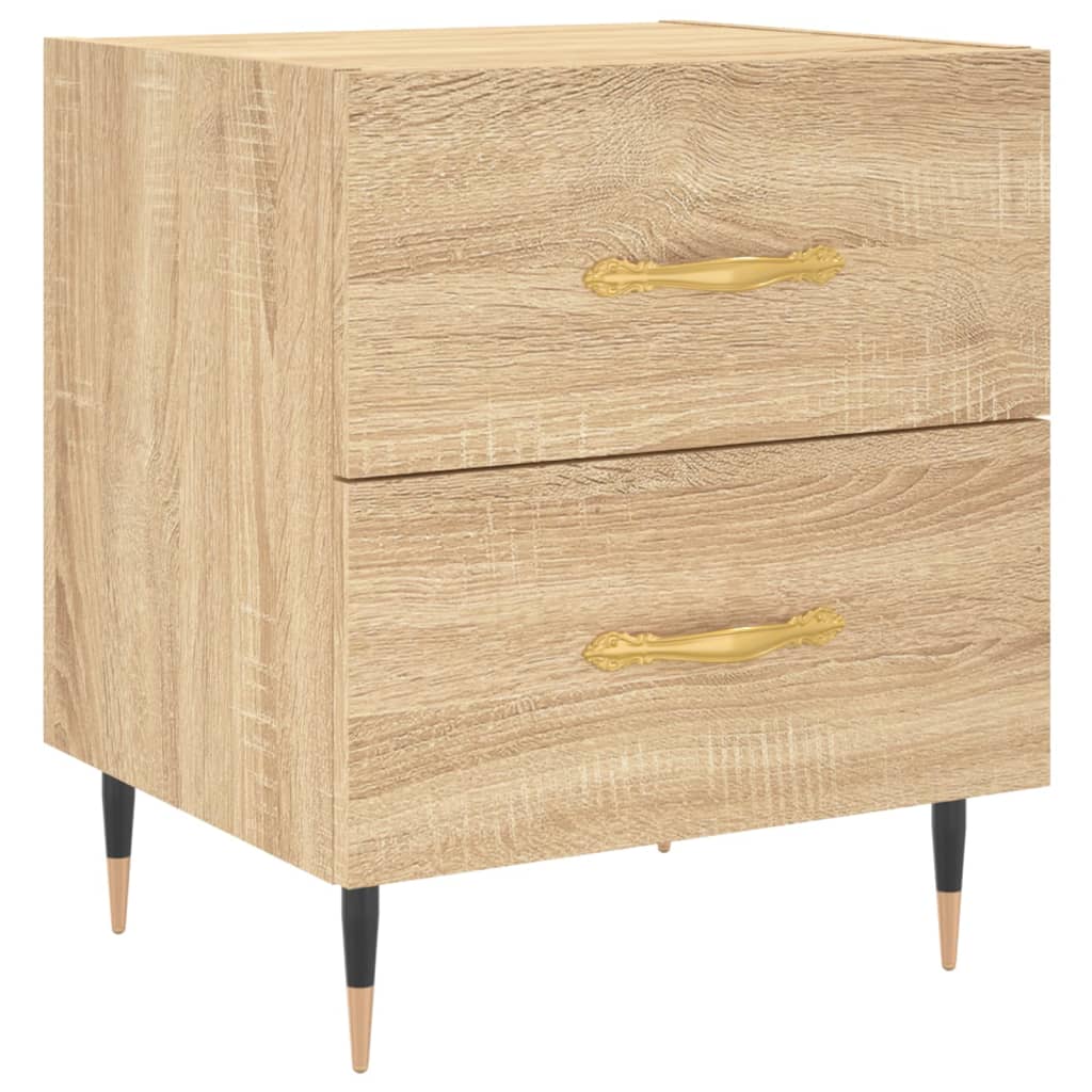 Bedside Cabinets 2 pcs Sonoma Oak 40x35x47.5 cm Engineered Wood