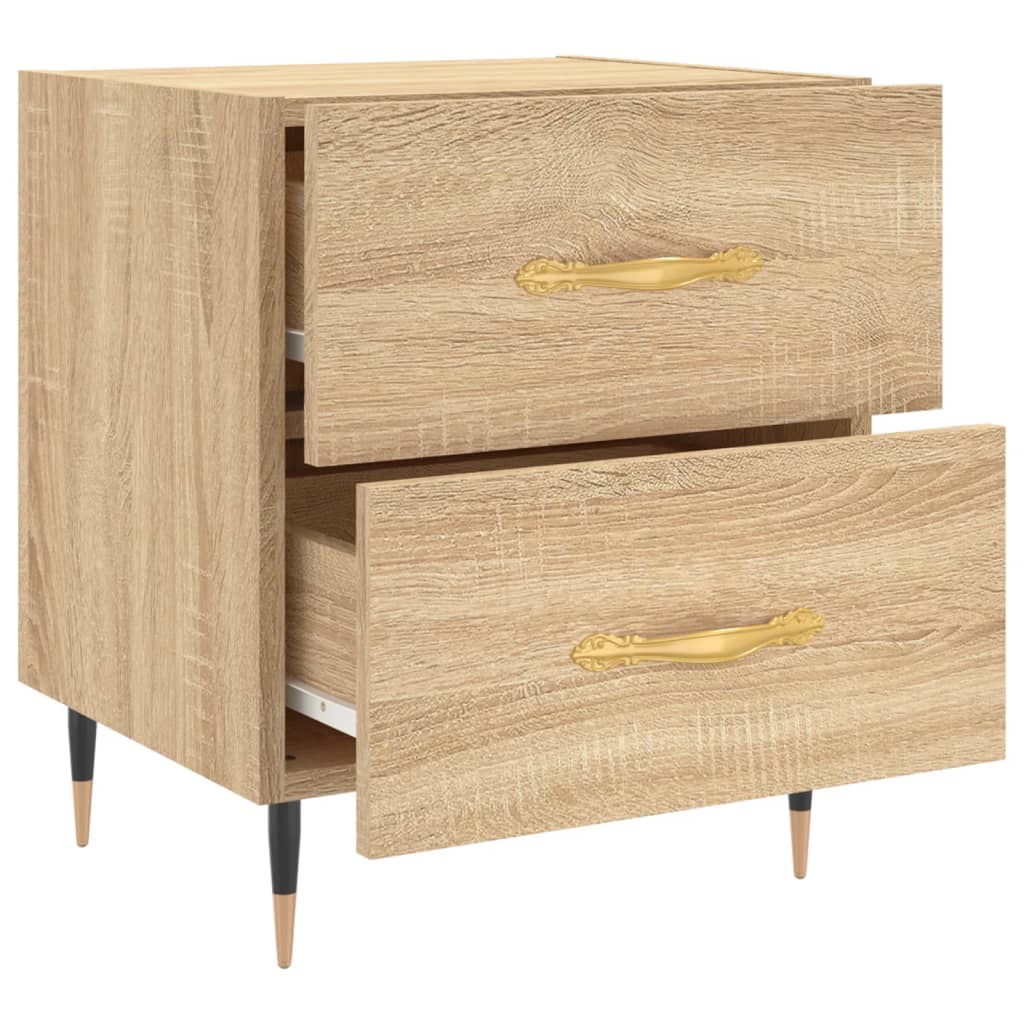 Bedside Cabinets 2 pcs Sonoma Oak 40x35x47.5 cm Engineered Wood
