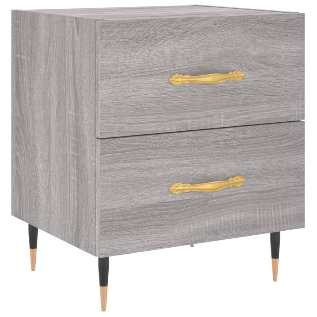 Bedside Cabinets 2 pcs Grey Sonoma 40x35x47.5 cm Engineered Wood